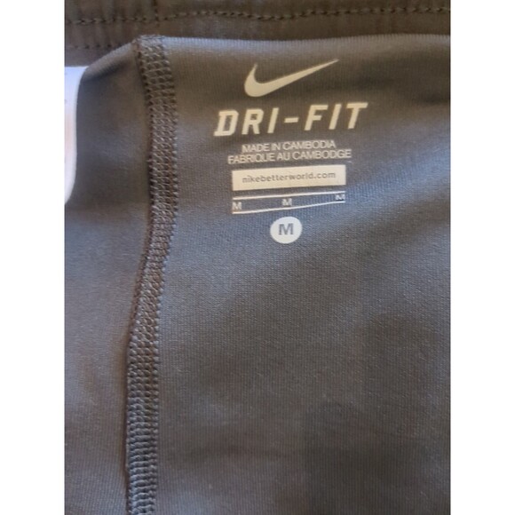 Nike Athletic Black Lined Shorts Medium  built in briefs Back Pouch Women’s - Picture 6 of 8